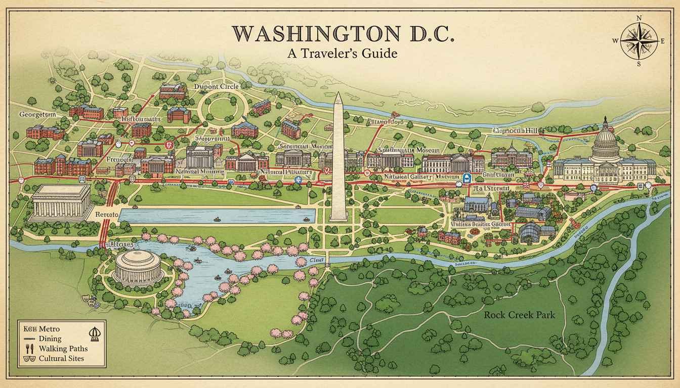 map of places to visit in washington dc