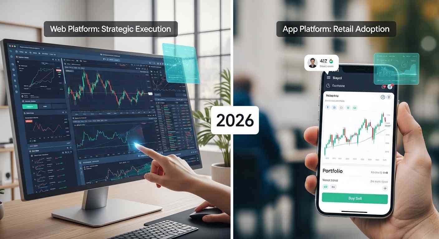 Web vs App Trading Platforms for Strategic Execution and Retail Adoption IN 2026